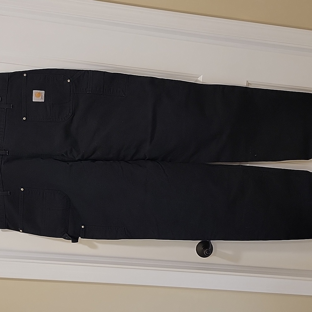 Carhartt Double Knee B01-BLK Original Fit Union Made Vintage Pants Size 46x34 - Picture 8 of 10